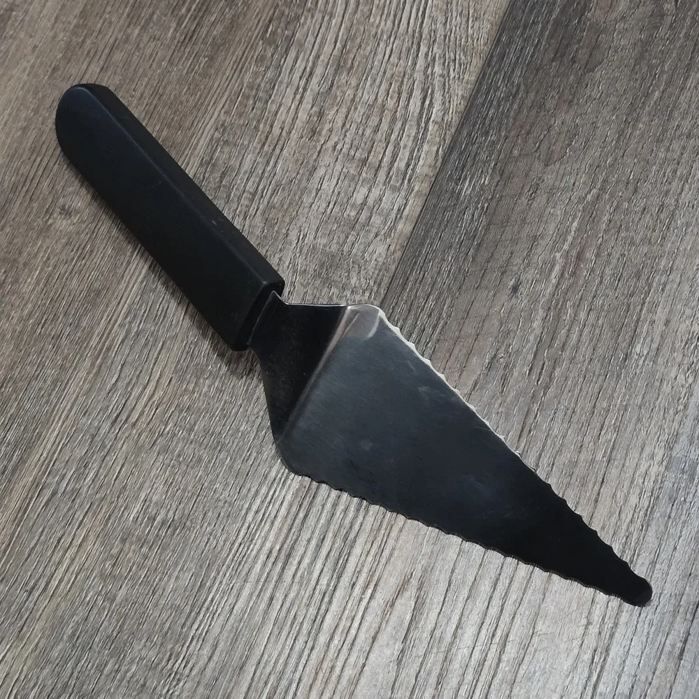 Pampered Chef Slice & Serve Pie Spatula Stainless Black Utensil Serving